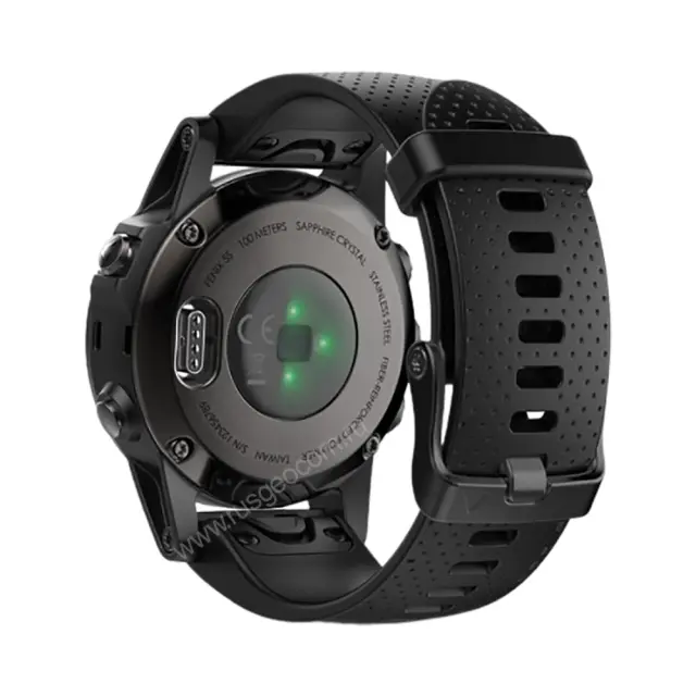 Часы Garmin Fenix 5S Sapphire черные с черным ремешком