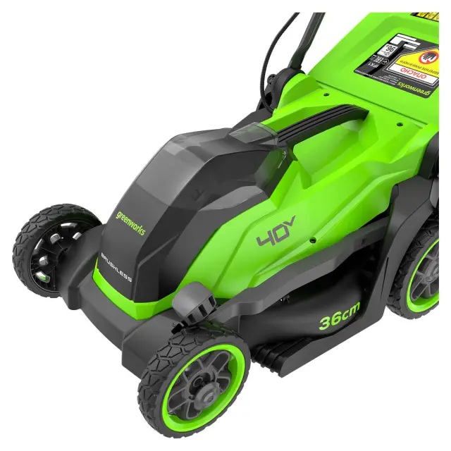 Greenworks GD40LM361 бесщеточная, 40V с АКБ 4 Ач + ЗУ 2А - аккумуляторная газонокосилка