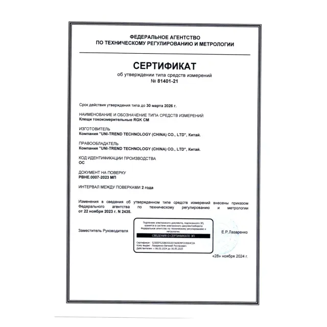 RGK CM-14 - токовые клещи цифровые