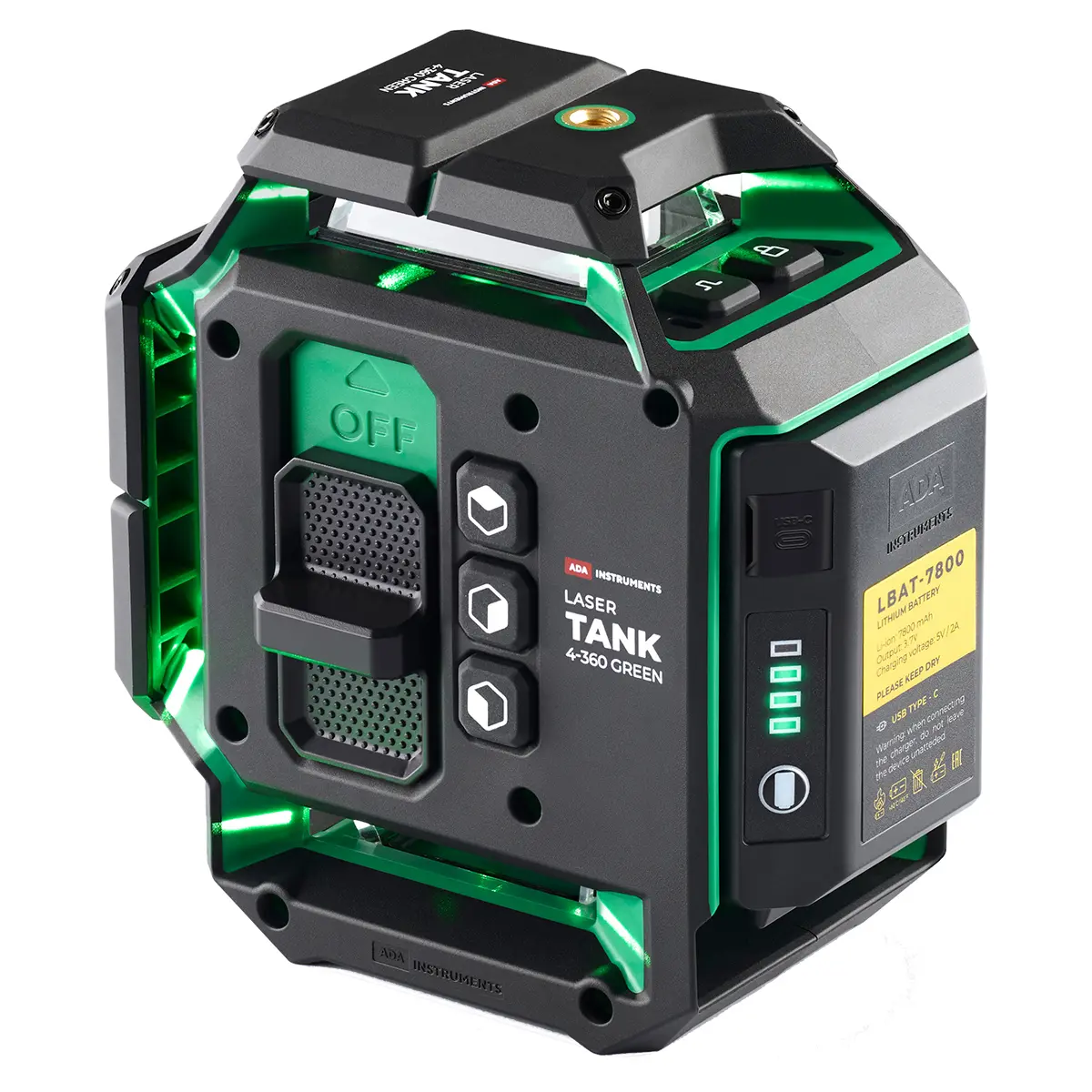 ADA LaserTANK 4-360 GREEN Ultimate Edition - лазерный нивелир