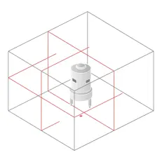 Схема лучей лазерного нивелира Condtrol XLiner Pento Set