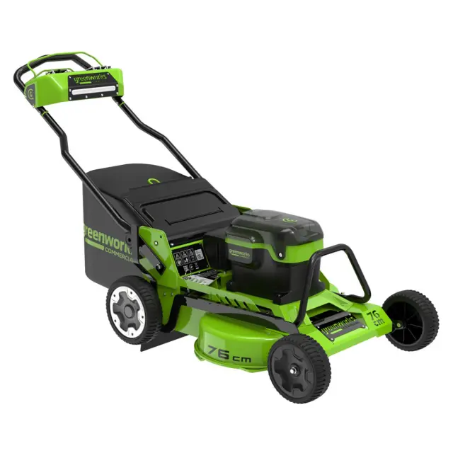 Greenworks GC82LM30 бесщеточная, 82V - аккумуляторная газонокосилка