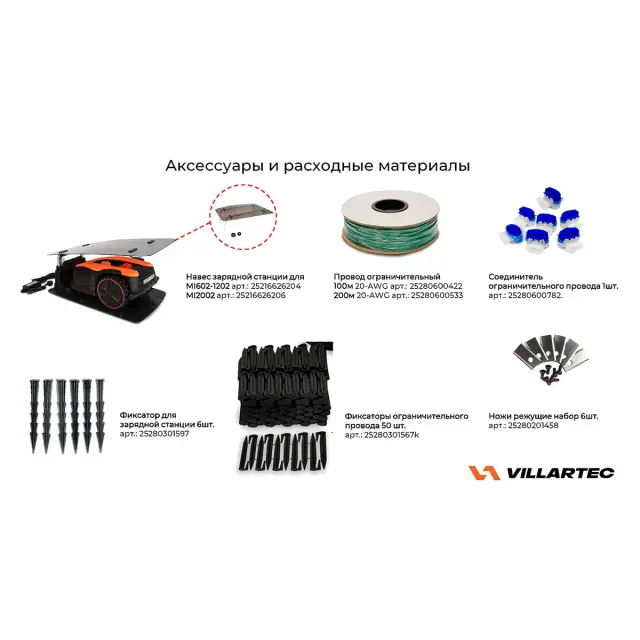 Villartec MI 1202 - робот газонокосилка (1200 м2)