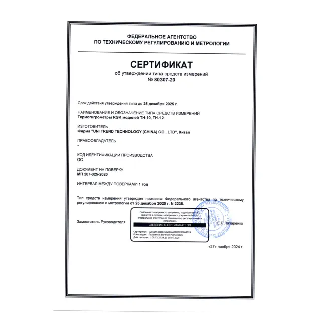 RGK TH-12 - термогигрометр