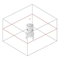 Схема лучей лазерного уровня Geomax Zone20 HV