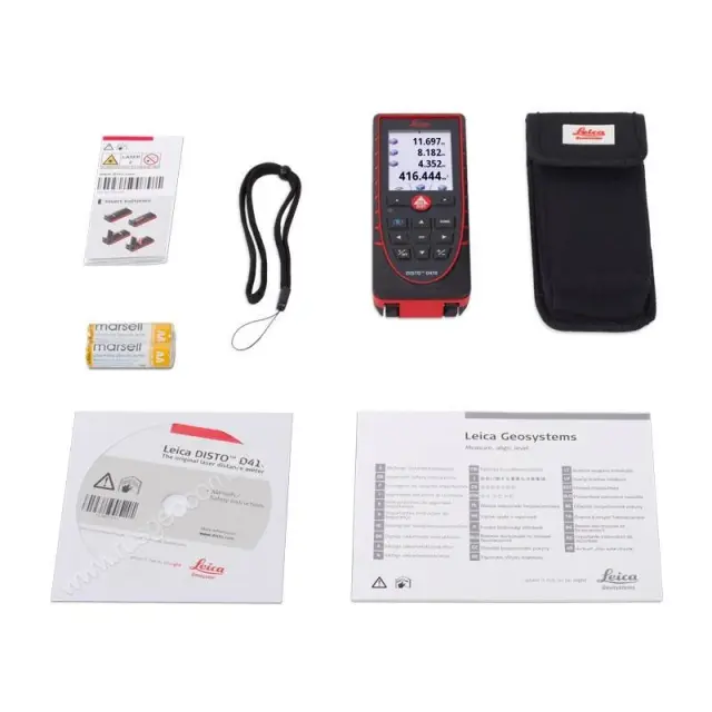 Комплектация лазерной рулетки Leica DISTO D410