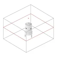 Схема лучей лазерного нивелира NEDO PRIMUS2 HVA2N