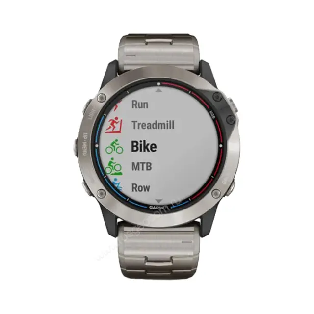 Часы для бега Garmin Quatix 6X Solar титановый с титановым ремешком