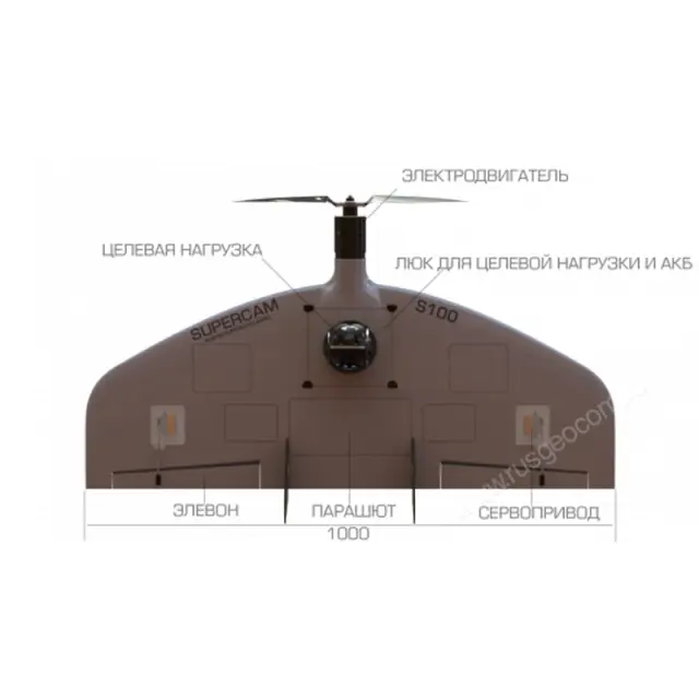 Схема БПЛА Supercam S100