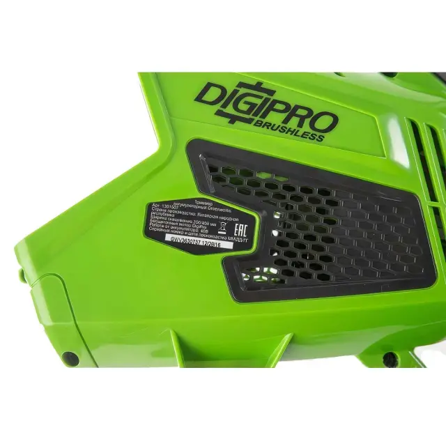 Greenworks GD40BC бесщеточный, 40V с АКБ 4 Ач USB + ЗУ 2А