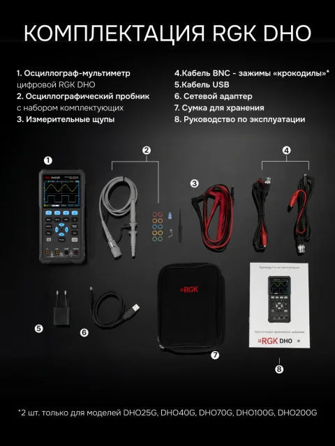 RGK DHO25 - осциллограф - мультиметр