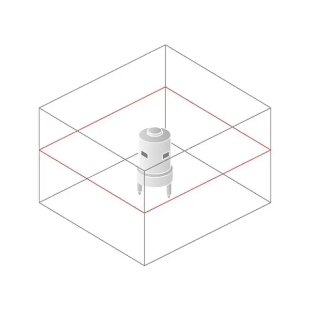 Схема лучей лазерного нивелира Topcon RL-H3C