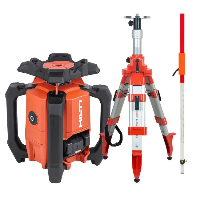 HILTI PR 40-22 + штатив RGK SH-170, рейка RGK LR-2 - ротационный лазерный нивелир