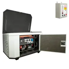 A-iPower A6000EAX в супертихом зимнем кожухе 1400SS RAL 7035 + блок автозапуска A-iPower 230 В, 50 А