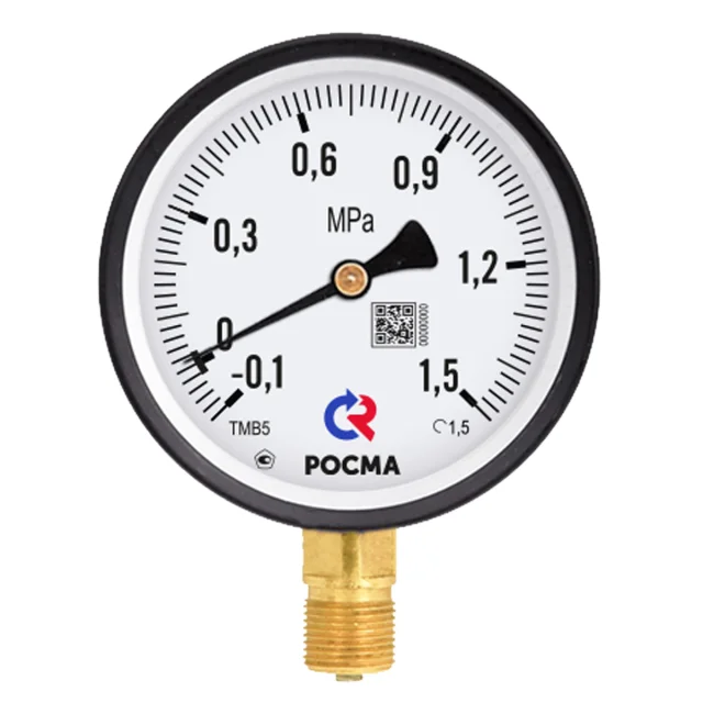 ТМВ-310Р.00 (-0,1-0,5МРа) M12x1.5.2,5 - мановакуумметр с поверкой