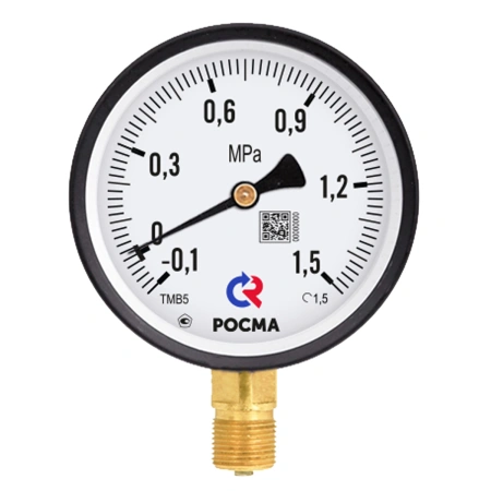 ТМВ-310Р.00 (-0,1-0,5МРа) M12x1.5.2,5 - мановакуумметр с поверкой