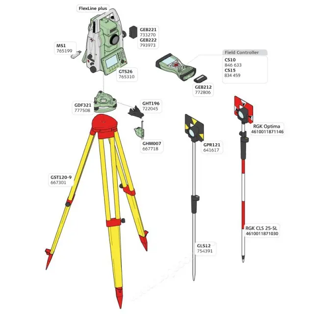 Аксессуары тахеометра Leica TS06plus R500 Arctic 3" EGL
