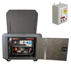 A-iPower A7000EAX в тихом зимнем кожухе 1200 RAL 7024 + блок автозапуска A-iPower 400 В, 25 А 