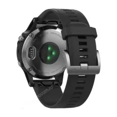 smart Часы Garmin Fenix 5 серебристые с черным ремешком