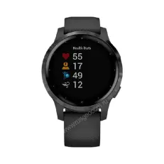 умные Часы Garmin Vivoactive 4S черные с серым безелем