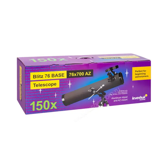 упаковка Levenhuk Blitz 76 Base с апертурой 76 мм