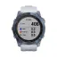 Часы для спортсменов Garmin Fenix 7X Sapphire Solar титановый синий минерал DLC с белым ремешком