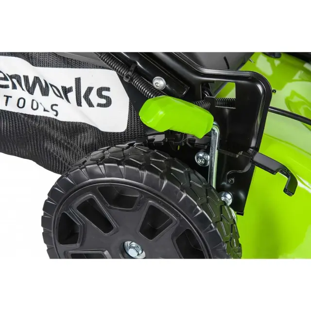 Greenworks GD60LM46SP бесщеточная, 60V с АКБ 2 Ач + ЗУ 2А - аккумуляторная газонокосилка