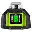 RGK SP-500G - ротационный нивелир (ротационный / зеленый луч / 900м с приемником / АКБ)