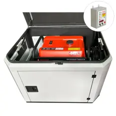 A-iPower A8000EAX в тихом зимнем кожухе 1200 RAL 7035 + блок автозапуска A-iPower 400 В, 25 А