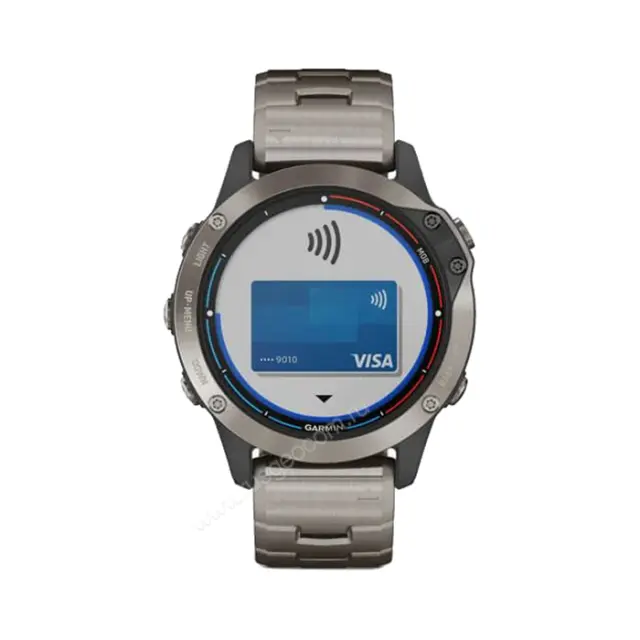 спортивные Часы Garmin Quatix 6 Sapphire титановый с титановым ремешком