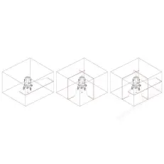 Схема лучей лазерного нивелира RGK UL-21A