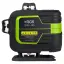RGK SRV-4D - построитель плоскостей (360° / зеленый луч / 70м с приемником / АКБ)