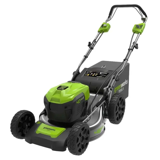 Greenworks GD40LM46SP бесщеточная, 40V с АКБ 8 Ач + ЗУ 4А двойное - аккумуляторная газонокосилка