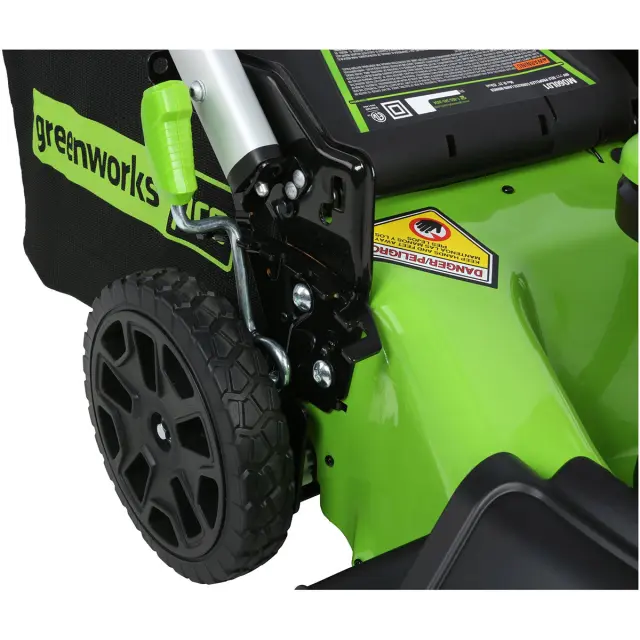 Greenworks GD60LM51SP бесщеточная, 60V с АКБ 5 Ач + ЗУ 10А двойное - аккумуляторная газонокосилка