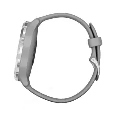 спортивные Часы Garmin Vivomove 3 серебристые с серым силиконовым ремешком