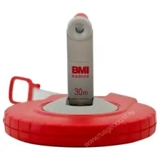 Рулетка BMI RADIUS 30M с фибергласовой лентой