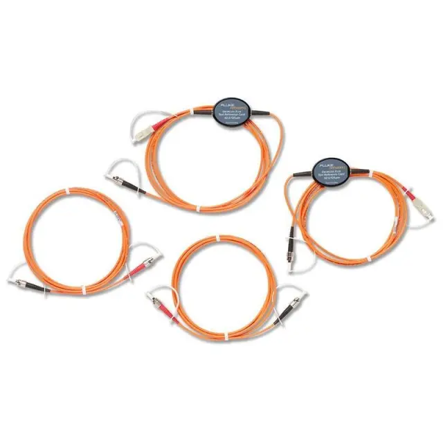 Fluke Networks MRC-625EFC-SCSTKIT, набор многомодовых образцовых шнуров (2 SC/SC, 2SC/ST) для проверки оконцованных разъёмом ST 62,5µm волокон