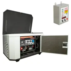 A-iPower A9000EAX в супертихом зимнем кожухе 1400SS RAL 7035 + блок автозапуска A-iPower 400 В, 25 А