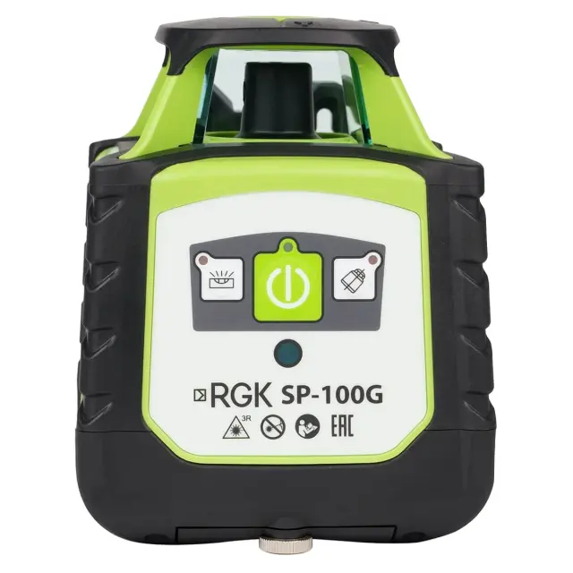 RGK SP-100G COMBO - комплект ротационного нивелира с элевационным штативом
