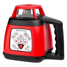 RGK SP-310 - ротационный нивелир (ротационный / красный луч / 600м с приемником / ±0,1 мм / АКБ)