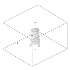 Схема лучей лазерного осепостроителя Fluke 3PR