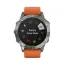 Смарт-часы Garmin Fenix 6 Sapphire титановый с оранжевым ремешком