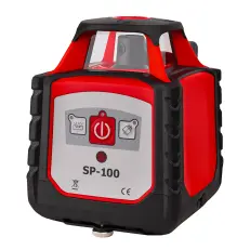 RGK SP-100 - ротационный нивелир (ротационный / красный луч / 600м с приемником / ±0,15 мм)
