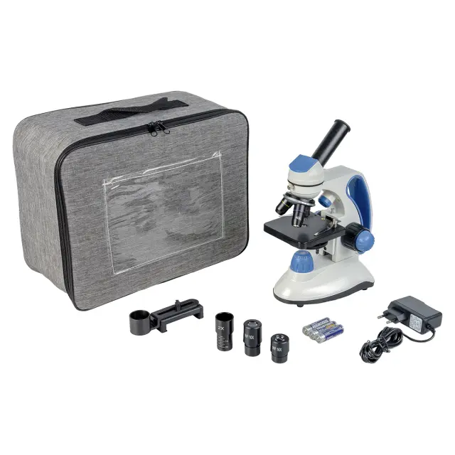 Микромед Эврика SMART 40x-1280x в текстильном кейсе - школьный микроскоп