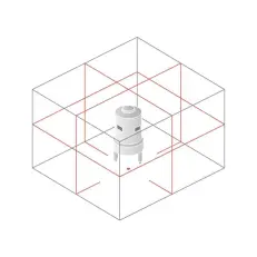 Схема лучей лазерного нивелира Sokkia LX442D