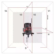ADA PRO Liner 4V с калибровкой - лазерный нивелир