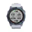 Часы Garmin Fenix 7X Sapphire Solar титановый синий минерал DLC с белым ремешком