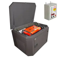 A-iPower A8000EAX в тихом зимнем кожухе 1200 RAL 8019 + блок автозапуска A-iPower 400 В, 25 А