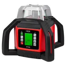 RGK SP-502 с калибровкой - ротационный нивелир (ротационный / красный луч / диаметр до 500 м с приемником