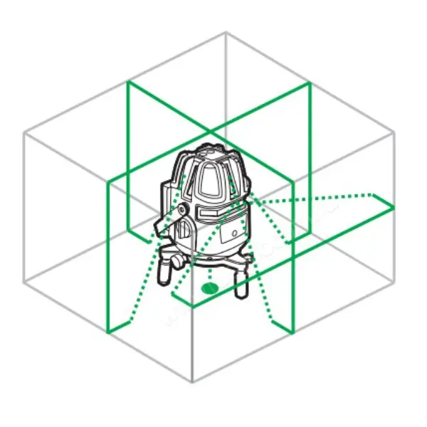 Схема лучей нивелира RGK LP-74G